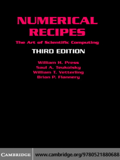 Numerical Recipes The Art of Scientific Computing 3rd Edition