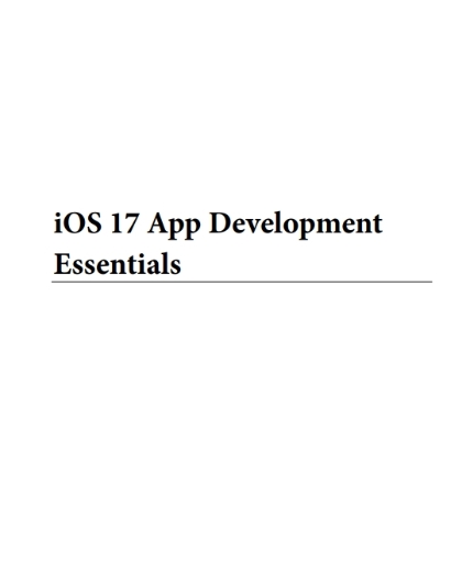 iOS 17 App Development Essentials